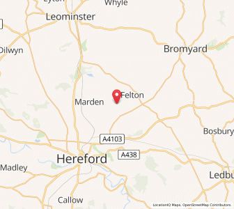 Map of Preston Wynne, EnglandEngland