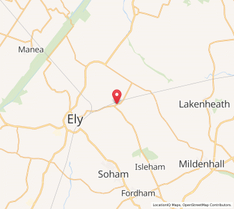 Map of Prickwillow, EnglandEngland