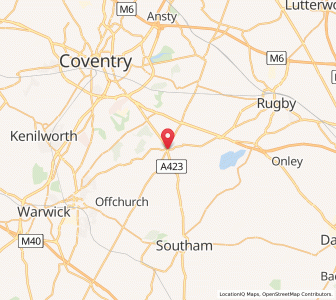 Map of Princethorpe, EnglandEngland