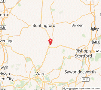 Map of Puckeridge, EnglandEngland