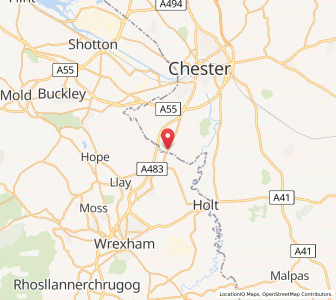 Map of Pulford, EnglandEngland