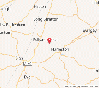 Map of Pulham, EnglandEngland
