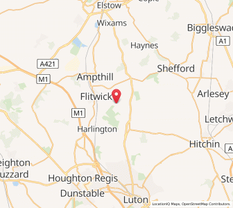 Map of Pulloxhill, EnglandEngland