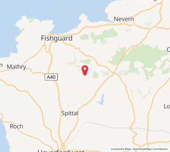 Map of Puncheston, WalesWales