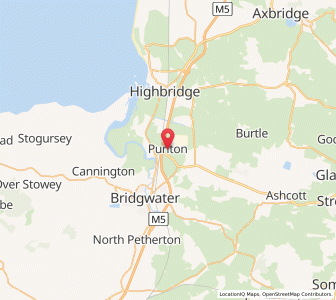 Map of Puriton, EnglandEngland