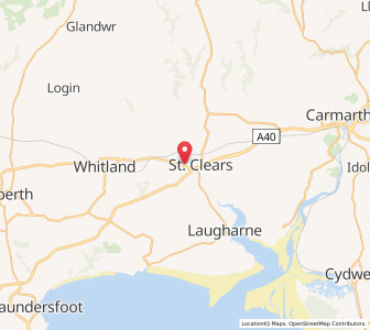 Map of Pwll-trap, WalesWales