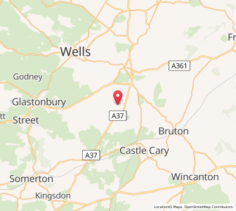 Map of Pylle, EnglandEngland