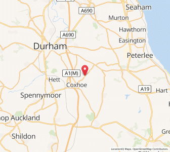Map of Quarrington Hill, EnglandEngland
