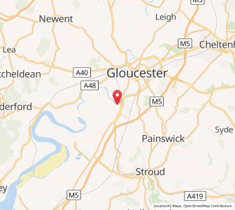 Map of Quedgeley, EnglandEngland