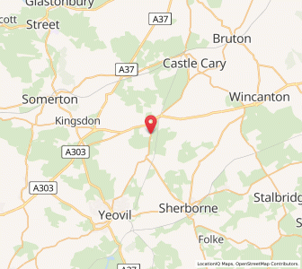 Map of Queen Camel, EnglandEngland