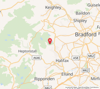 Map of Queensbury, EnglandEngland