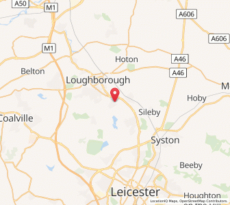 Map of Quorndon, EnglandEngland