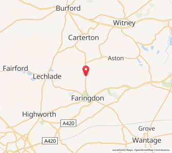 Map of Radcot, EnglandEngland