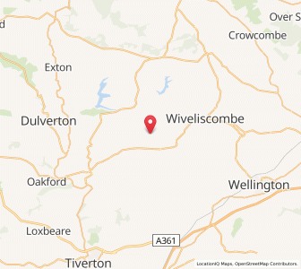Map of Raddington, EnglandEngland