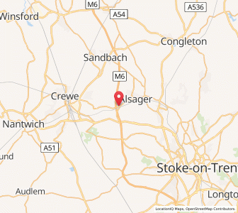 Map of Radway Green, EnglandEngland