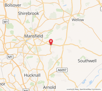 Map of Rainworth, EnglandEngland