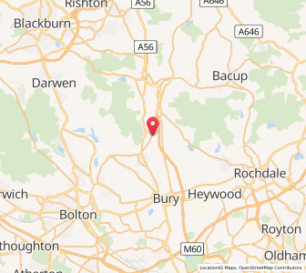 Map of Ramsbottom, EnglandEngland