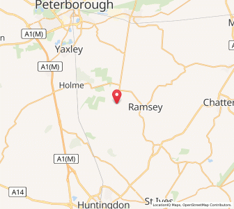 Map of Ramsey Heights, EnglandEngland