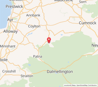 Map of Rankinston, ScotlandScotland