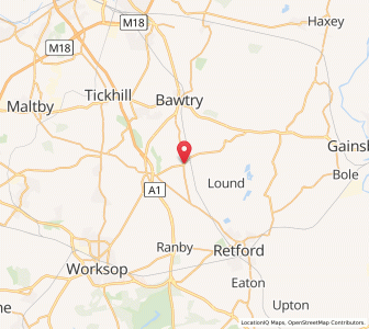 Map of Ranskill, EnglandEngland