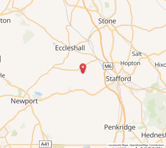 Map of Ranton, EnglandEngland