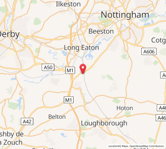 Map of Ratcliffe on Soar, EnglandEngland