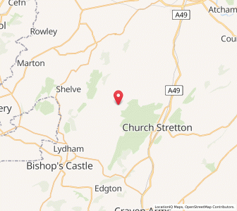 Map of Ratlinghope, EnglandEngland