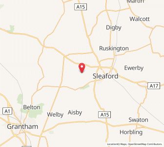 Map of Rauceby, EnglandEngland