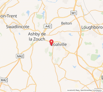 Map of Ravenstone, EnglandEngland
