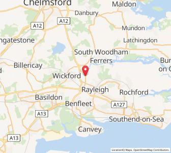 Map of Rawreth, EnglandEngland