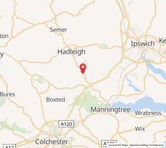 Map of Raydon, EnglandEngland