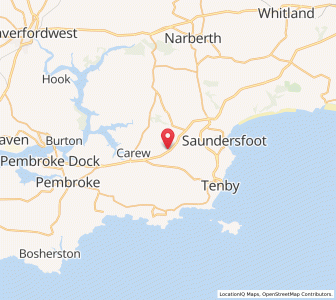 Map of Redberth, WalesWales
