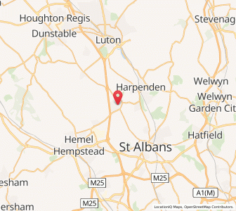 Map of Redbourn, EnglandEngland