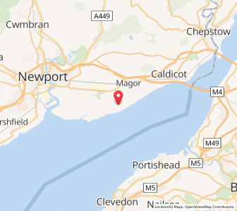 Map of Redwick, WalesWales