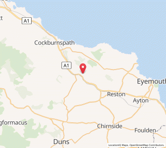 Map of Renton Barns, ScotlandScotland