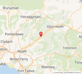 Map of Resolven, WalesWales