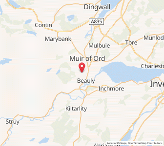 Map of Rheindown, ScotlandScotland