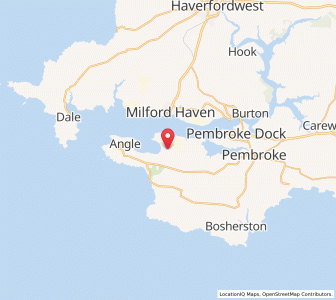 Map of Rhoscrowther, WalesWales
