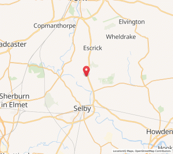 Map of Riccall, EnglandEngland