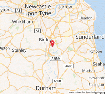 Map of Rickleton, EnglandEngland