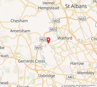 Map of Rickmansworth, EnglandEngland