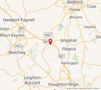 Map of Ridgmont, EnglandEngland