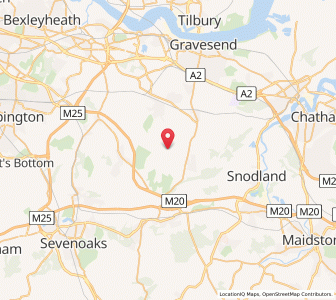 Map of Ridley, EnglandEngland