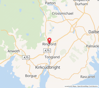 Map of Ringford, ScotlandScotland