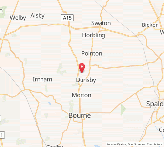 Map of Rippingale, EnglandEngland