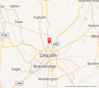Map of Riseholme, EnglandEngland