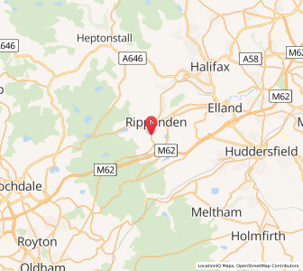 Map of Rishworth, EnglandEngland