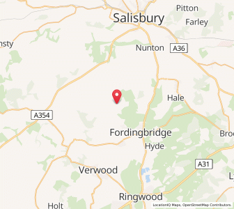 Map of Rockbourne, EnglandEngland