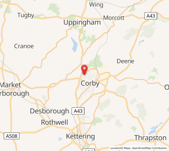 Map of Rockingham, EnglandEngland