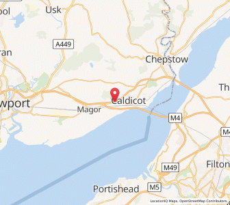 Map of Rogiet, WalesWales